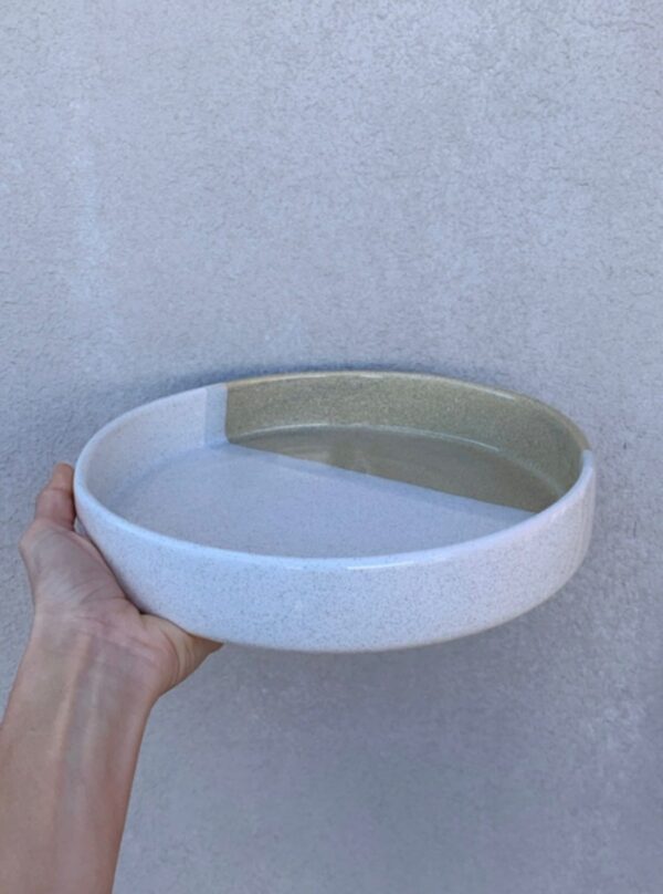 FUENTE CERAMICA BICOLOR