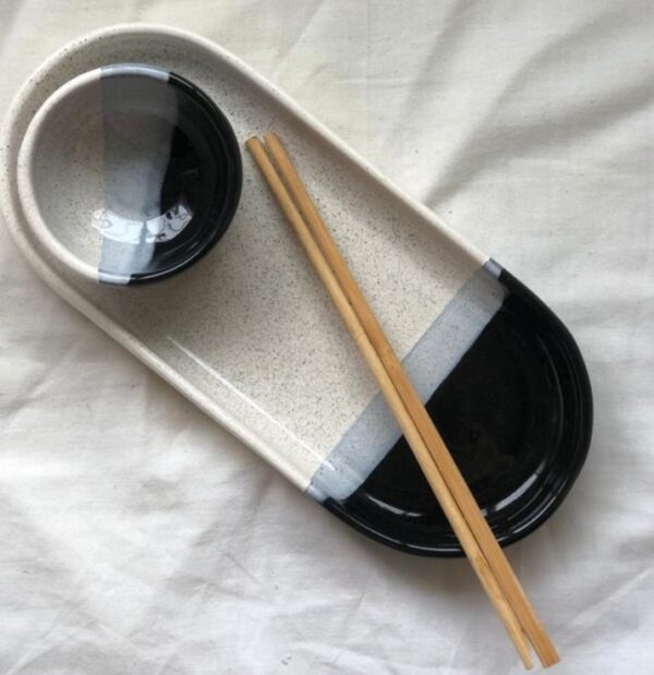 SET CERAMICA (BANDEJA Y POCILLO) - Imagen 2