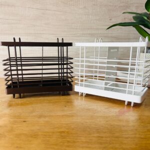 Organizador de Metal para Pared – (BLANCO Y MARRON)
