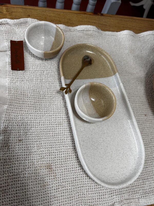 SET CERAMICA (BANDEJA Y POCILLO)